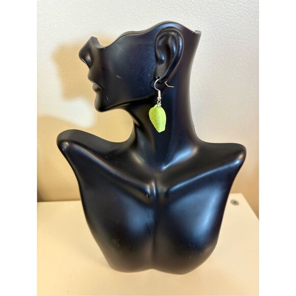 Leaf Statement Earrings - Picture 3 of 3